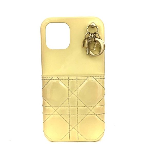 Christian Dior Cannage Patent Leather Iphone 11 Cell Phone Case /5L0424 - Picture 1 of 8